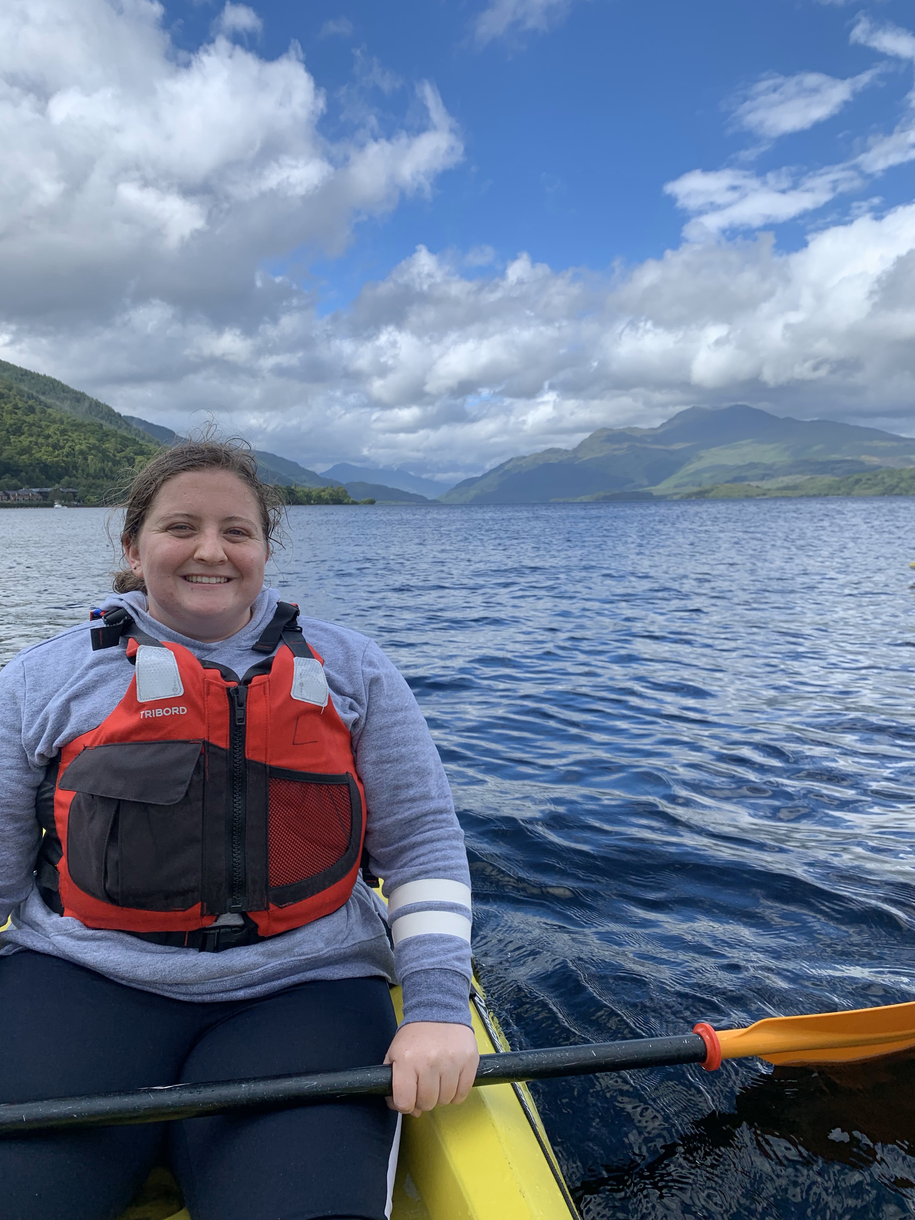 I was able to kayak on Loch Lomond in Scotland!