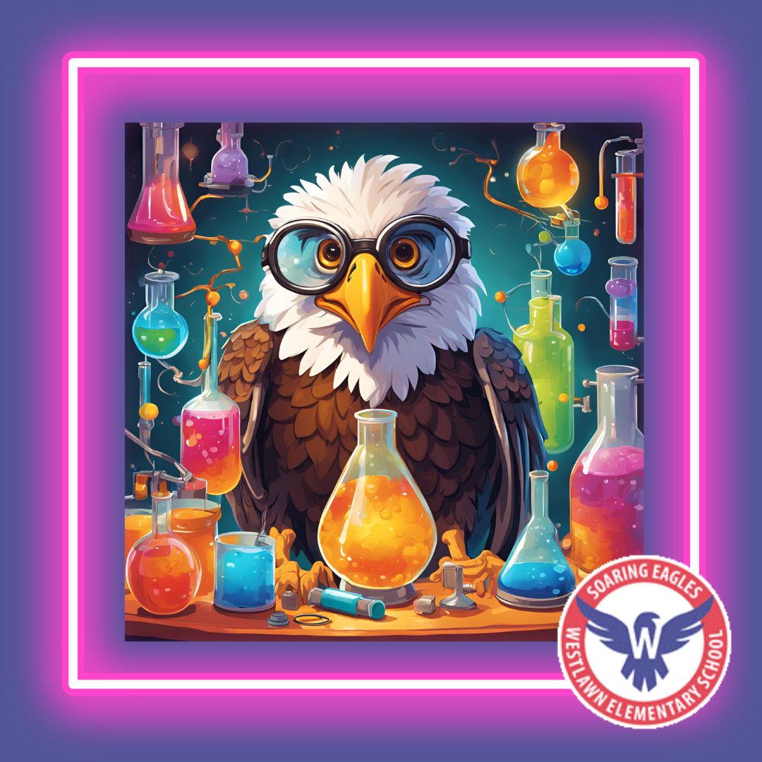 eagle in a science lab