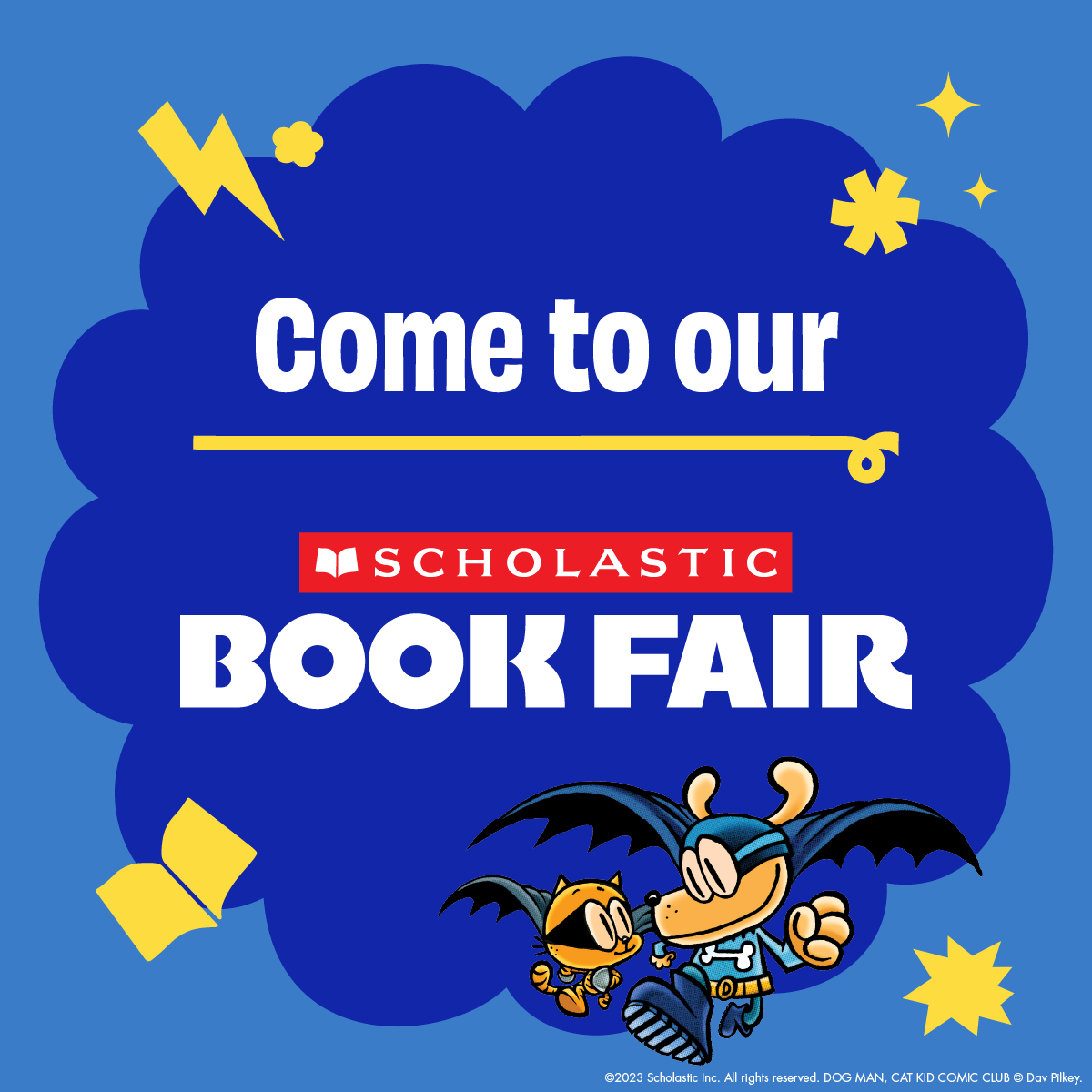 come to our book fair graphic