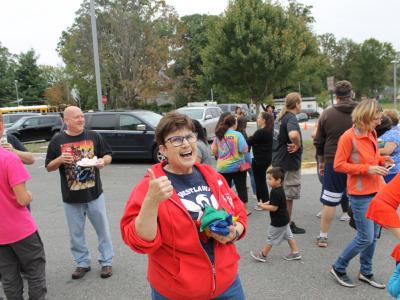 Teacher gives Westlawn Day a thumbs up